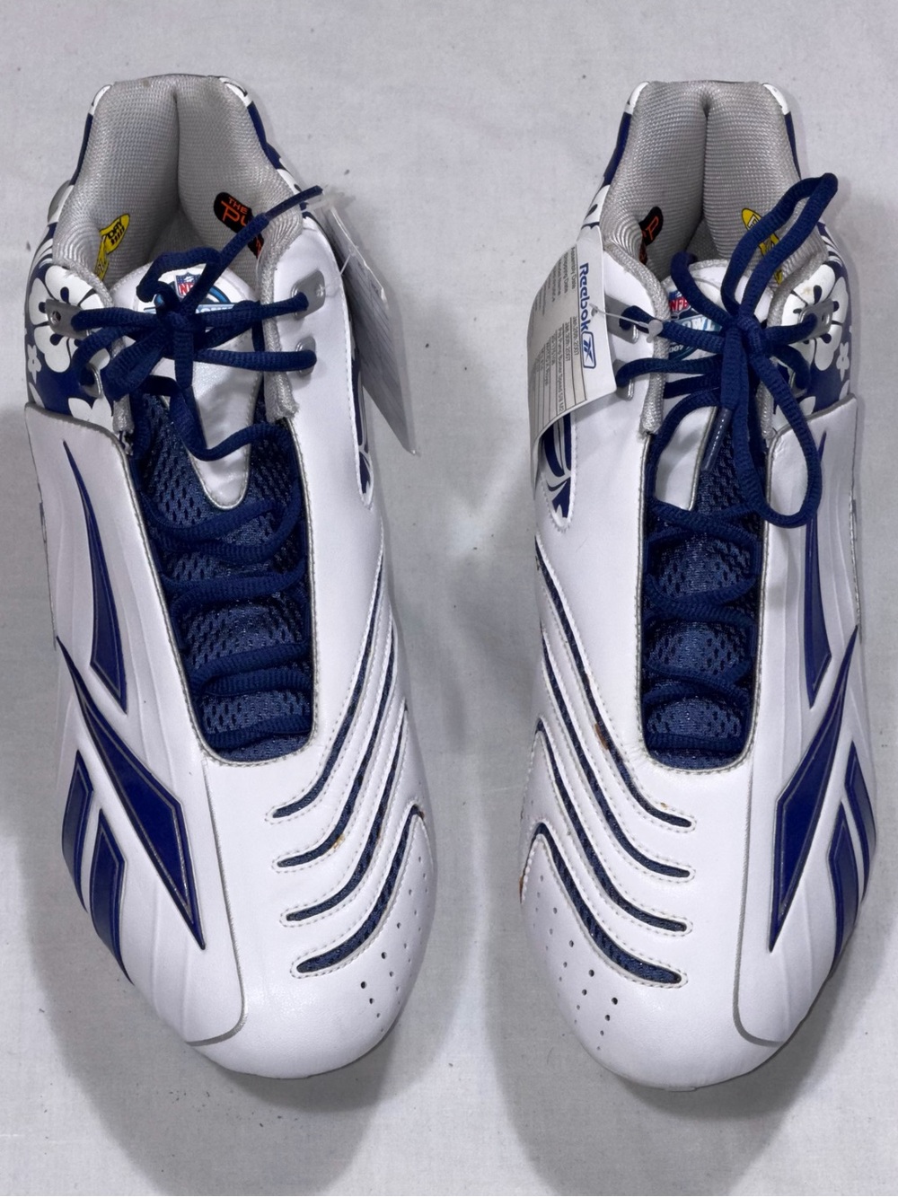 Reebok NFL Pro Bowl 2007 Football Cleats Men’s Size 14 White Blue - Picture 2 of 11